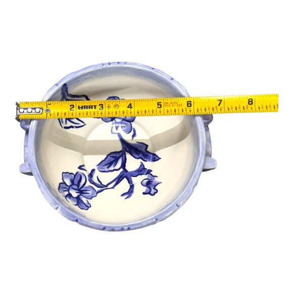 Tracy Porter La Parisienne Collection Hand-Painted Ceramic Bowl Floral & Handles - Picture 6 of 10